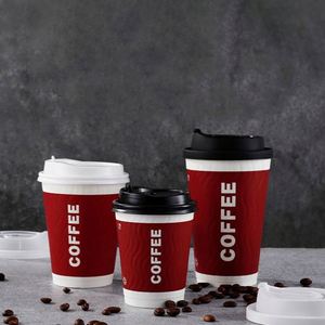 ฝาปิดแก้วกาแฟกระดาษแบบสองชั้น ขนาดเส้นผ่านศูนย์กลาง 90 มม. ย่อยสลายได้ เป็นมิตรกับสิ่งแวดล้อม เกรดอาหาร สำหรับขายส่ง ใช้สำหรับซื้อกลับบ้าน  รับทำโลโก้ตามสั่ง - Product Image 2