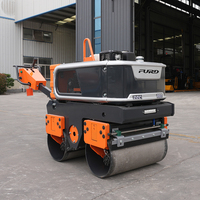 Mini-compacte, certifiée CE EPA, à prix compétitif, rouleau compresseur routier manuel vibrant, mécanique hydraulique, pour asphalte et béton, à entraînement intégral, 800 kg 0,8 tonne, autoportée