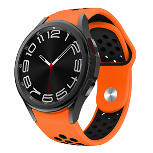 Double couleurs Designer pour <span class=keywords><strong>Samsung</strong></span> Galaxy <span class=keywords><strong>Watch</strong></span> 4 <span class=keywords><strong>5</strong></span> 6 7 Series Universal 20mm Sport Smart Silicone <span class=keywords><strong>Watch</strong></span> Wristband Bracelet Belt - Product Image 5