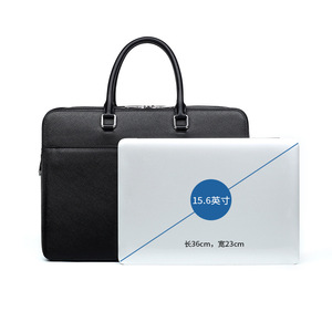 6758 Porte-documents pour homme en cuir imperméable, grande capacité, tendance - Product Image 4