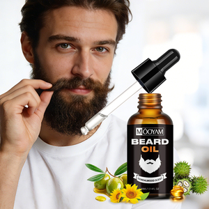 Huile Essentielle Hydratante pour <span class=keywords><strong>Barbe</strong></span> au Bois de Santal, Vente en Gros, Fabrication en Usine, Marque Privée, 30ml, MOOYAM, Favorise la Croissance de la <span class=keywords><strong>Barbe</strong></span> - Product Image 1