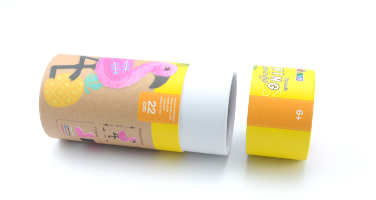 Recycled Paper Cylinder Box For Packaging 25g Capacity PMS Printing