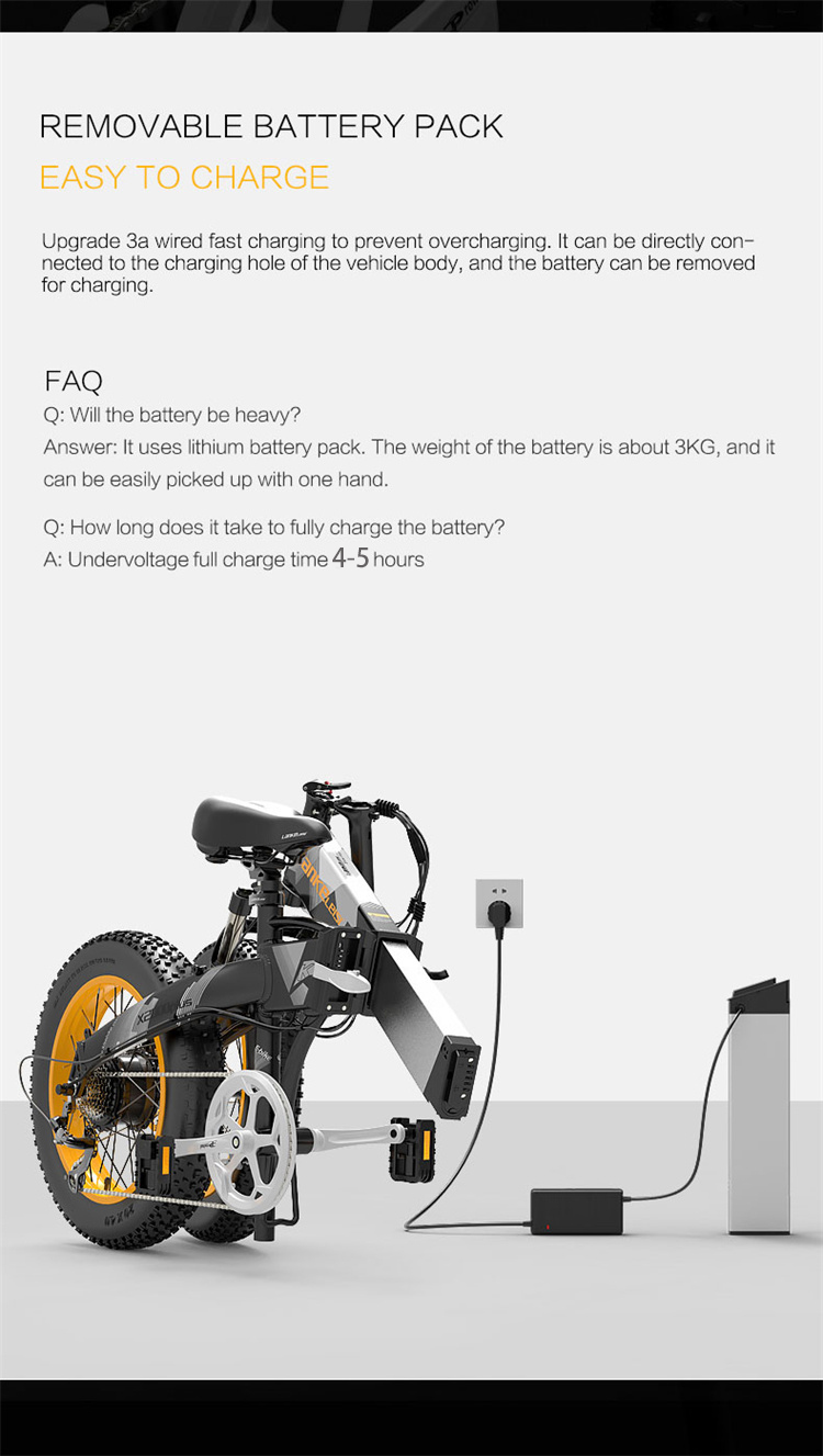 Lankeleisi X2000 Fat Tire Folding Electric Bike Adult 1000W Foldable Bicycle Electric City E-bike Urban E Bike