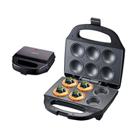 220V NOUVEAU Design Antiadhésif Cupcake Maker 6 Tasses Gâteaux Électrique Tarte Maker Quiche Maker Électrique Gâteau Machine