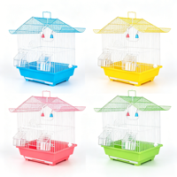 Cage à oiseaux en métal pour petits oiseaux et perroquets, cage de reproduction domestique, petite villa pour oiseaux - Offre Spéciale