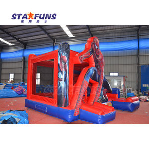 Inflable comercial SpiderMan Bouncer Castillo hinchable Slide Jumping Castle Inflable Spider Man Bounce Jumper House para alquilar - Product Image 2
