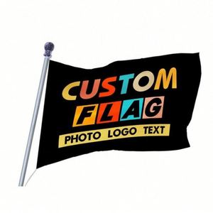 Drapeaux publicitaires personnalisés en polyester durable double face 3x5 pieds pour les sports de plein air, drapeaux personnalisés 3x5 pieds fabriqués en usine - Product Image 3