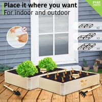 Kits de jardin d'intérieur auto-arrosant contemporains pour adultes Pots de fleurs et jardinières suspendus au sol pour cultiver vos propres légumes