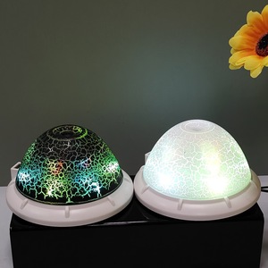 Nuevo Humidificador Creativo con Diseño de Platillo Volador y Efecto de Madera Agrietada, Luz Ambiental con Degradado de Colores, para Coche, Hogar y Oficina, Venta al por Mayor - Product Image 4