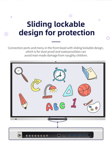 Pizarra inteligente 65 75 86 de 98 pulgadas con Pizarra Interactiva multiusuario de sistema dual para la escuela - Product Image 4