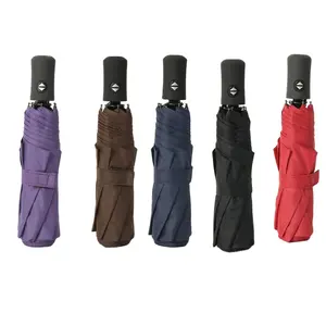 Hot sale popular cheap easy open and close 3 folding umbrella