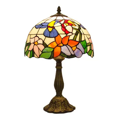 Wholesale Art Glass Restaurant Hotel Bedside Home Decoration Light 8 Inch Tiffany Style Antique Table Lamp