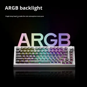 คีย์บอร์ดเกมมิ่งแบบแมคคานิคอล AKKO 5075 V3 HE Magnetic Wired Cherry พร้อมโครงสร้าง Spacer ไฟ ARGB Backlight รองรับ Hot Swap อัตราการสแกน 32K/8K - Product Image 4