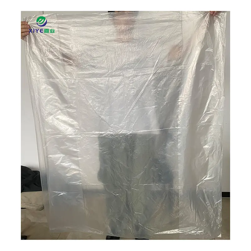 kundenspezifische transparente 60-mikron-aufbewahrungsverpackung aus kunststoff ldpe flachaufene pe-tasche