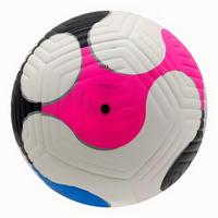 Nouveau style de ballon de football en PU thermocollé sans couture, taille 5, rose, bleu, noir, couleurs contrastées, pour matchs et entraînements d'adultes