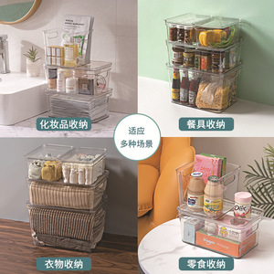 Transparent Clothing Organizer <b>Storage</b> Box Set With Lid Rectangle Size Small Medium Large For <b>Clothes</b> And Miscellaneous Items - Product Image 4