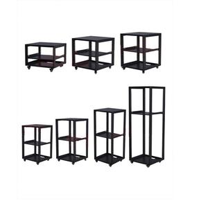 Rack de serveur ouvert en acier, capacité standard, centre de données, rack de réseau mural, noir, profondeur réglable, cadre ouvert, rack de serveur à 4 poteaux - Product Image 4