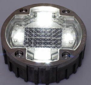 Borne de signalisation routière solaire à LED en verre trempé 123*48.5mm pour la sécurité routière - Product Image 3