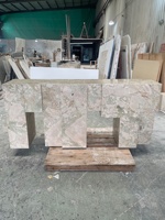 Table murale en marbre naturel pour salon, étagère de rangement pour entrée et couloir, table d'appoint pour canapé, sur mesure, haut de gamme, fabriquée en Chine
