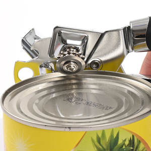 Ouvre-boîte en acier inoxydable, ouvre-bouteille magnétique multifonctionnel, conception de poignée facile à utiliser pour une utilisation en cuisine - Product Image 2