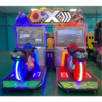 Simulateur de course de moto à deux joueurs de haute qualité, machine d'arcade à monnayeur pour parcs d'attractions et centres de jeux