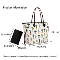 Sac fourre-tout ouvert unisexe avec logo personnalisé de la marque, motif abstrait gris, portefeuille de luxe tendance en cuir PU imperméable, capacité 3L+