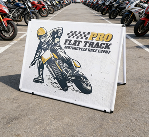 Insegna a Telaio A Personalizzata con Logo, Stampa ad Alto Contrasto, Resistente alle Intemperie, Direttamente dalla Fabbrica Da Niu, per Segnaletica di Strade e Impianti Sportivi - Product Image 1