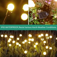 Lampes solaires d'extérieur étanches, lot de 4 avec 32 LED, décoration de jardin et de terrasse, cadeaux uniques pour femmes et grands-parents