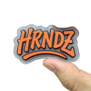 Parche de Goma PVC 3D Estilo Vintage para Ropa Urbana, Logotipo Personalizado, Adhesivo Decorativo para Gorras y Prendas - Product Image 1