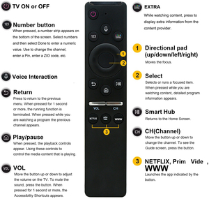 Huayu thay thế cho <span class=keywords><strong>Samsung</strong></span> Smart TV UHD 4K 8K bằng giọng nói điều khiển từ xa - Product Image 6