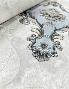 วอลล์เปเปอร์ลายนูนตกแต่งบ้านวอลล์เปเปอร์ม้วนวอลล์เปเปอร์ขนาดใหญ่/เคลือบผนังแบบไม่มีกาว - Product Image 5