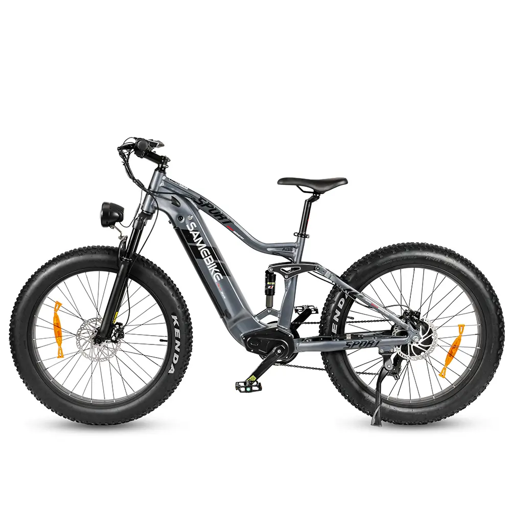 Elektrikli kalın tekerlek bisiklet RS-A08 tüm terrian 48V/17Ah 750 w e bisiklet mtb tam amortisör 750 watt elektrikli bisiklet