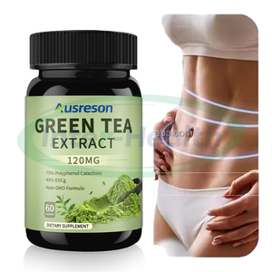 Ausreson Egcg Cápsula De Extrato De Chá Verde Queimador De Gordura Produtos Ervas De Suplemento De Emagrecimento Cápsulas De Chá Verde - Product Image 1