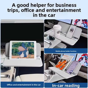 360&deg; Rotating <strong>Car</strong> Backseat Tray Table Multi Sturdy Vehicle Foldable <strong>Desk</strong> <strong>for</strong> <strong>Car</strong> Office Travel Universal <strong>Car</strong> Interior Accessory - Product Image 6