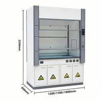 Campana de Extracción de Gases de Acero Resistente a Productos Químicos, con Revestimiento Anticorrosión, para Laboratorio Industrial