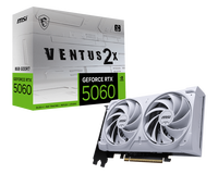 Nouvelle carte graphique de jeu MSI GeForce RTX 5060 8G VENTUS 2X OC WHITE 2025 GPU RTX 5060 8G pour PC de bureau de jeu