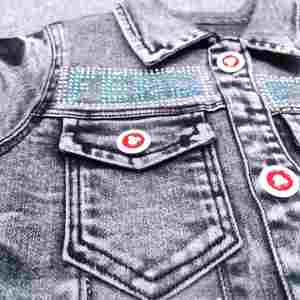 Set di <span class=keywords><strong>abbigliamento</strong></span> Boutique per ragazze di Design professionale 2022 estivo abito di jeans per ragazze - Product Image 5