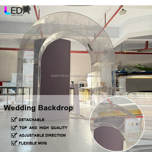 Leda ฉากหลังตกแต่งงานแต่งงานทำจากอะคริลิคใสโครงสร้างแข็งแรงทนทานสำหรับงานเลี้ยงงานแต่งงาน - Product Image 2