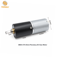 Moteur à engrenages CC GMP24-370 24 mm à couple élevé pour treuil électrique