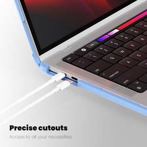 Funda para <span class=keywords><strong>Mac</strong></span> <span class=keywords><strong>Book</strong></span> <span class=keywords><strong>pro</strong></span> <span class=keywords><strong>13</strong></span> <span class=keywords><strong>2018</strong></span>/2020/2022 A2338 M1/M2 A2289 A2251 A2159 A1989 A1706 A1708 Funda transparente Soporte de luz Protector - Product Image 4