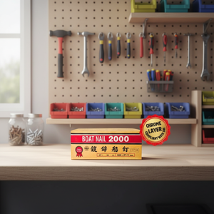 Auténticos Picos Cuadrados de 2 Pulgadas con Recubrimiento de Zinc Dorado y Cabeza de Alto Torque para la Construcción de Embarcaciones de Madera - Product Image 1