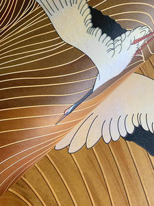 Papier peint texturé luxueux en 3D de style européen, grandes grues dorées, imperméable, murale pour salon, hôtel, design d'intérieur - Product Image 3