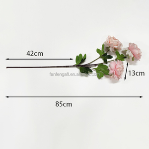 Bán Buôn Chất Lượng Cao Hoa Nhân Tạo Duy Nhất Thân Cây 3 Hoa Lụa Mẫu Đơn Hoa Nhân Tạo Hoa Mẫu Đơn Hoa Tường Cho Đám Cưới Trang Trí - Product Image 6