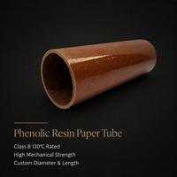 Tubo Laminado de Papel Fenólico 3520 de Grado Industrial Personalizado, Aislamiento Rígido de Baquelita 3526 NEMA XX para Transformadores
