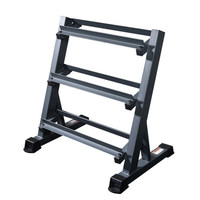 Équipement de gym Trois couches Haltères Rack