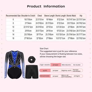 Tenue de gymnastique et de danse pour filles de 6 à 16 ans, justaucorps avec short, pour spectacles sur scène, compétitions, fabricant de vêtements de danse - Product Image 6