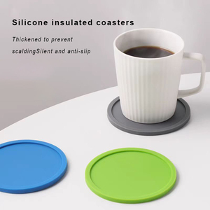 Custom Silicone Coasters Rubber Manufacturers High Temperature Anti-slip Spill-proof <b>Cup</b> <b>Mat</b> Classic - Product Image 3
