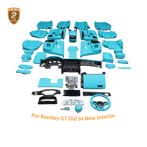 High Quality Leather Car Interior Trim Parts for Bentley GT <strong>Continental</strong> Center Console Dashboard Seat Covers Steering Wheel - Product Image 6