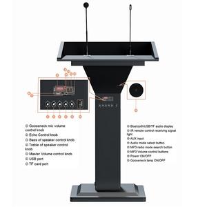 ผงเสียงบวกอเนกประสงค์ไร้สายการประชุมการบรรยายโบสถ์แท่นแท่นวางพร้อมไมโครโฟนลำโพงแสง - Product Image 3