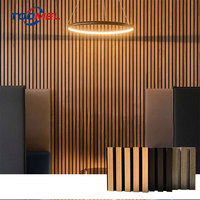 Panneaux Acoustiques en Bois Populaires 2023 sur Mur 2800*600 mm, Panneau Acoustique à Lattes